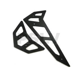 FUP-189 - FUSUNO Black G10 Horiz/Vert Fins Trex 550 